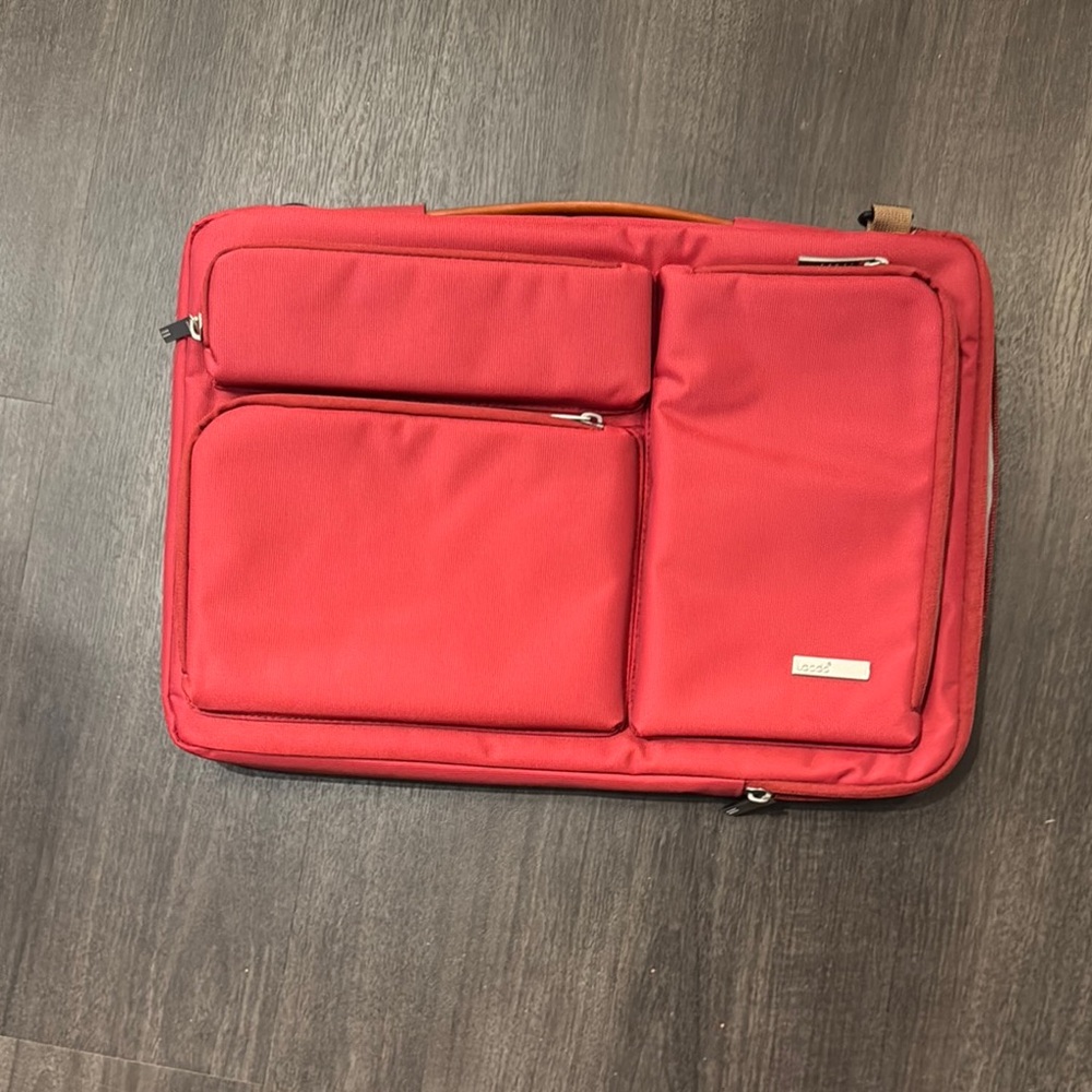 Red laptop Bag - Picture 3 of 4